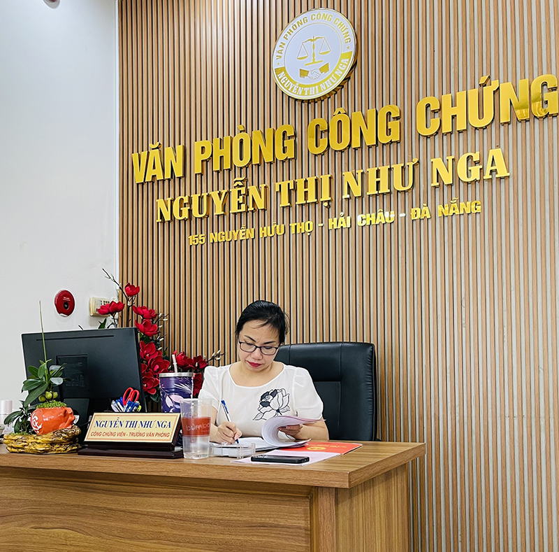 VĂN PHÒNG CÔNG CHỨNG NGUYỄN THỊ NHƯ NGA